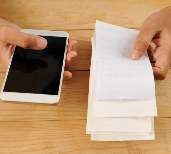 Using apps to scan and earn from receipts