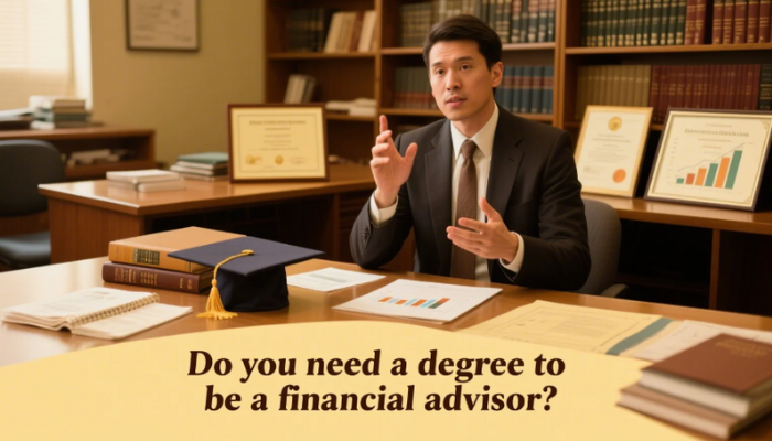 do you need a degree to be a financial advisor