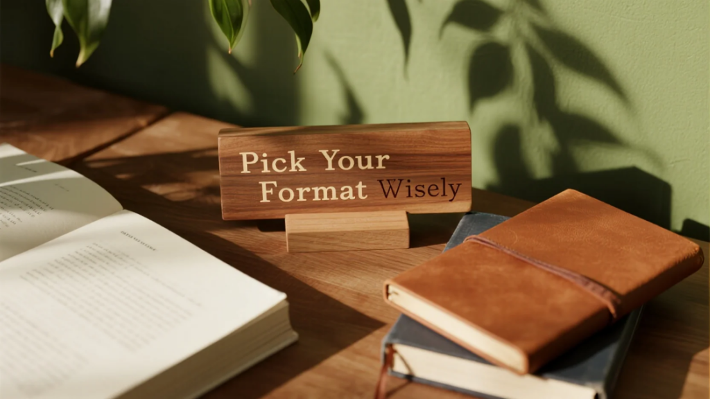 Pick Your Format Wisely