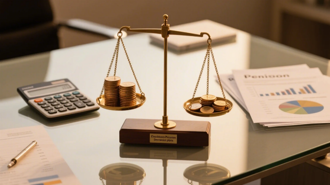 Evaluate Pension Versus Defined Contributions