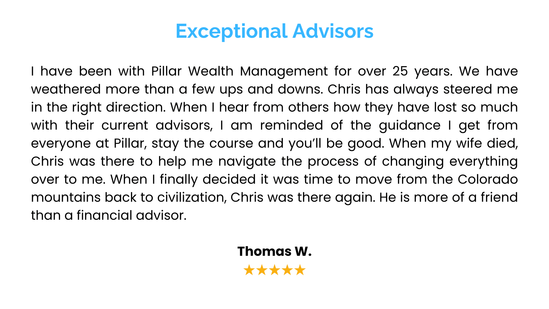 16 testimonials