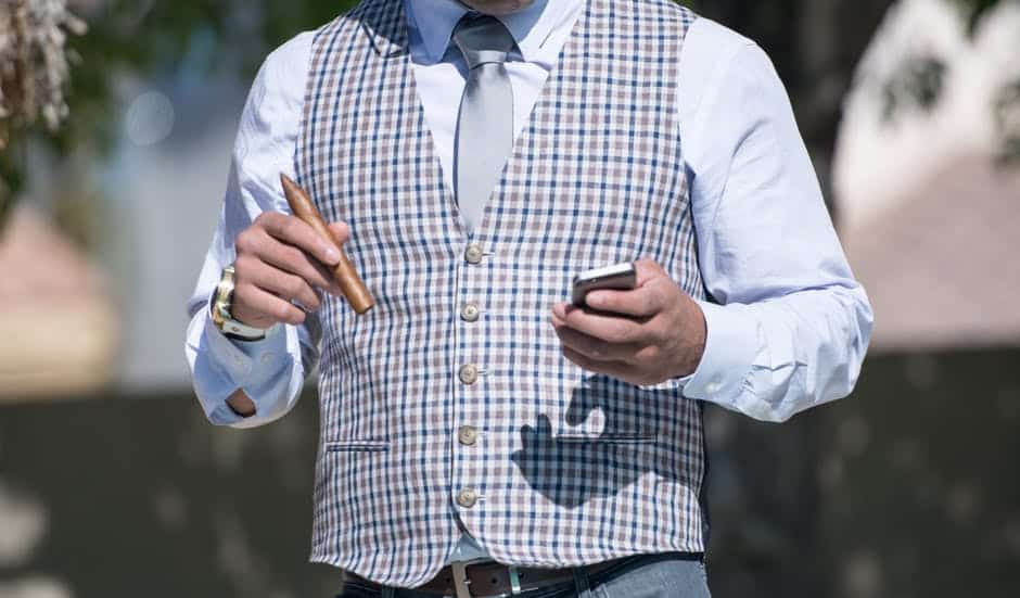 Man Holding Phone