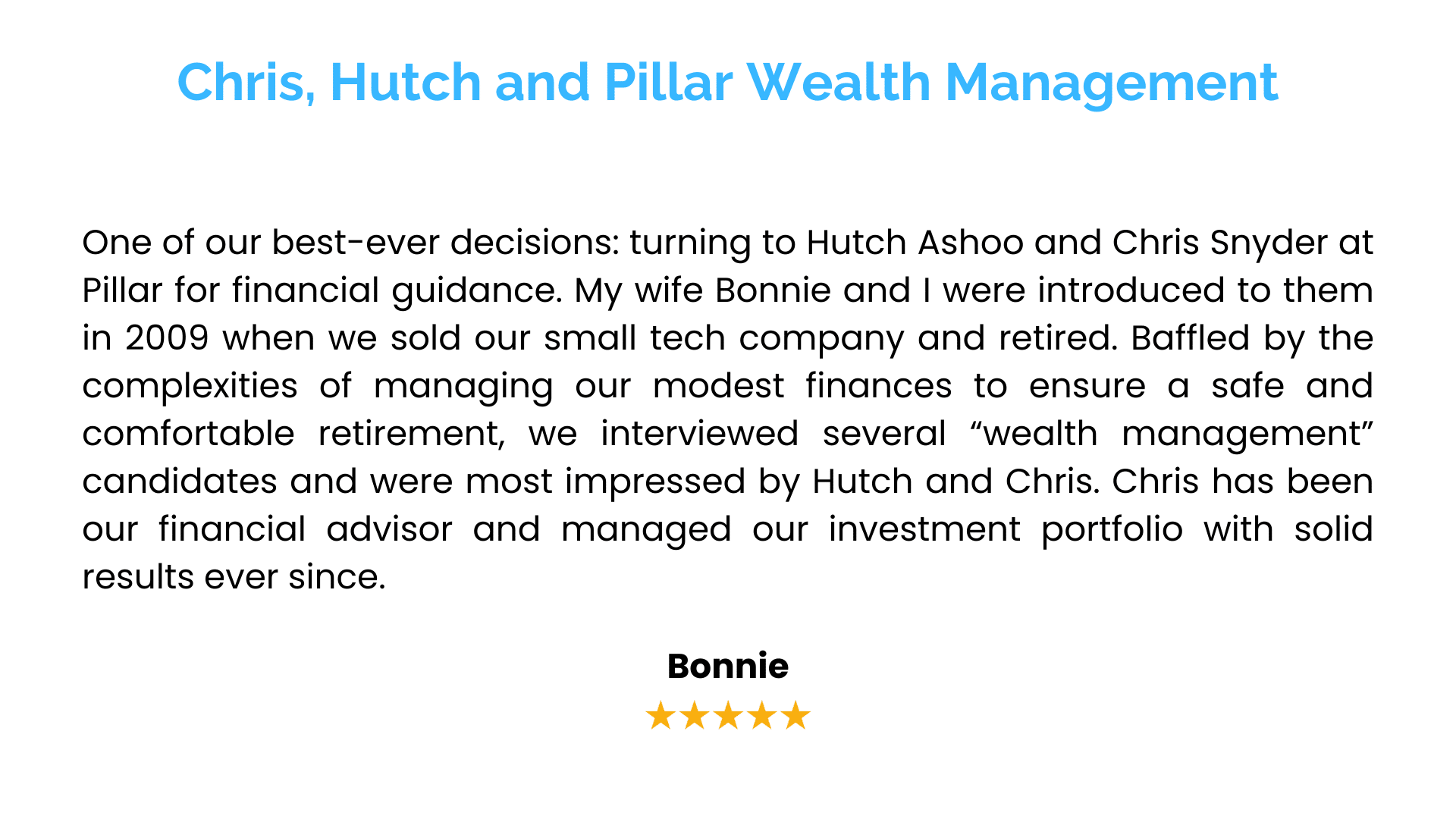 21 testimonials