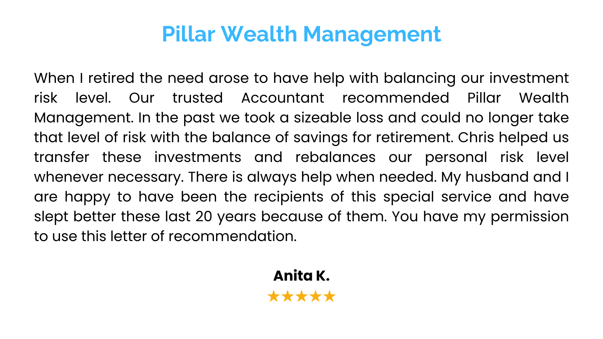 3 testimonials