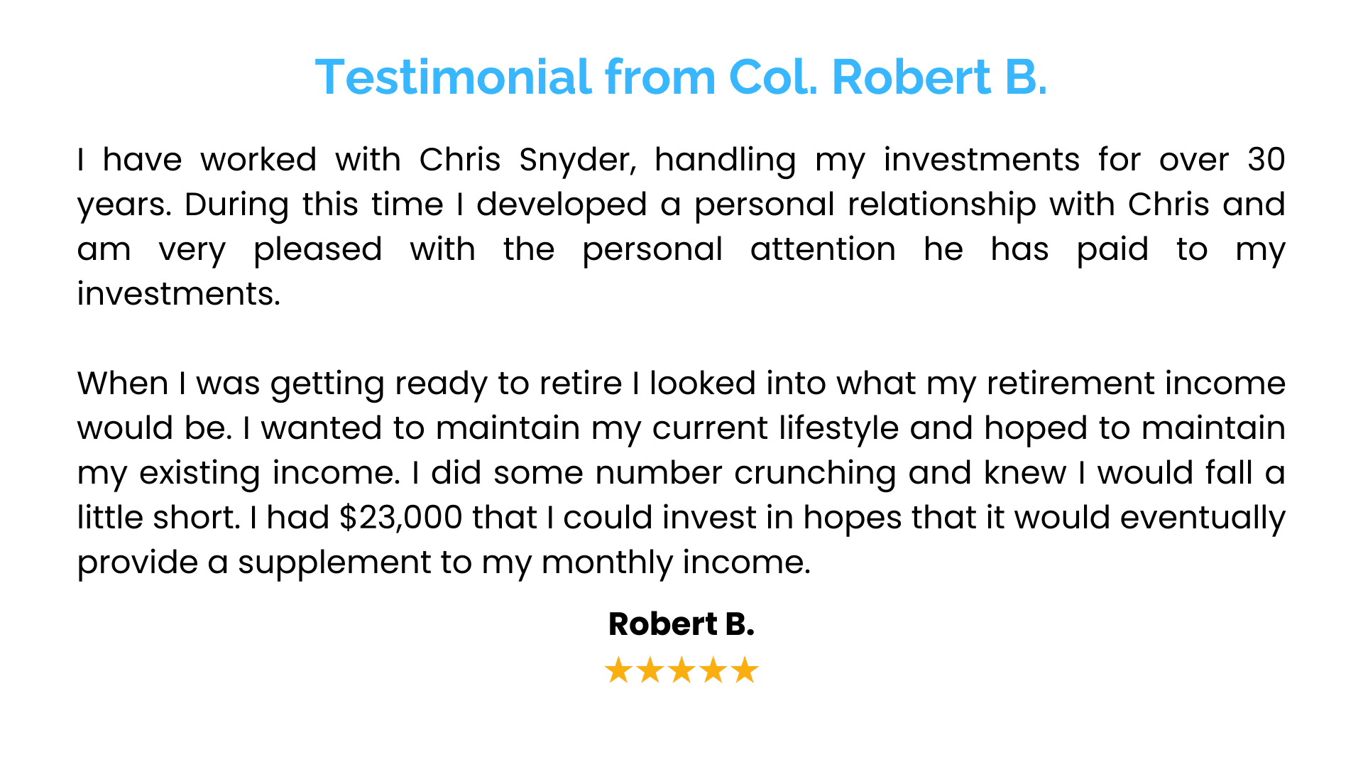 4 testimonials