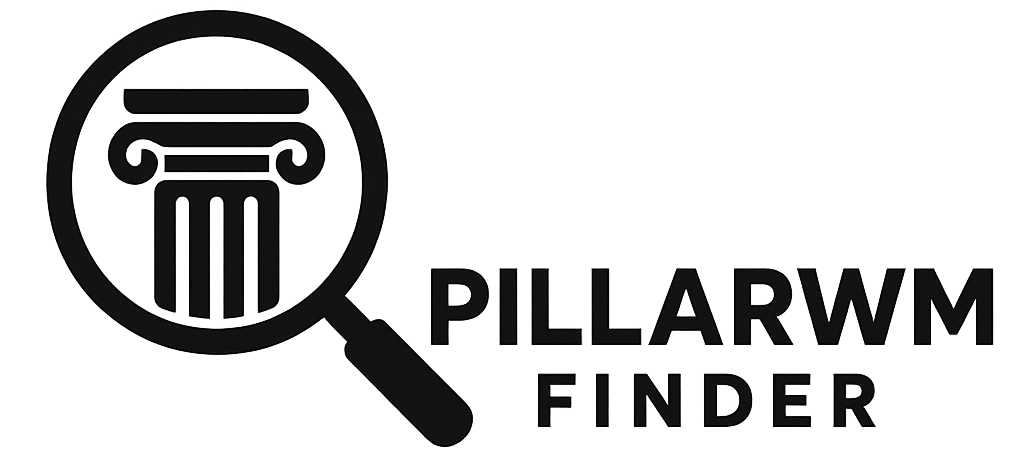 About Us PillarWM Finder